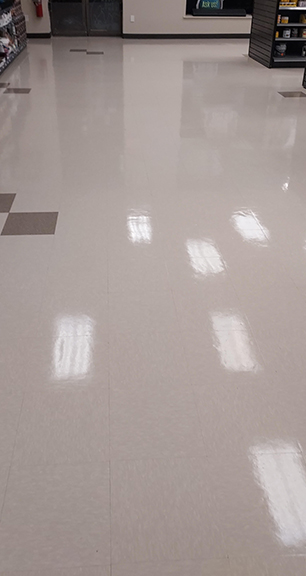 Retail Commercial VCT Floor AfterStripping