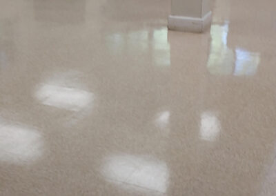 VCT Floor Shiny and clean post stripping